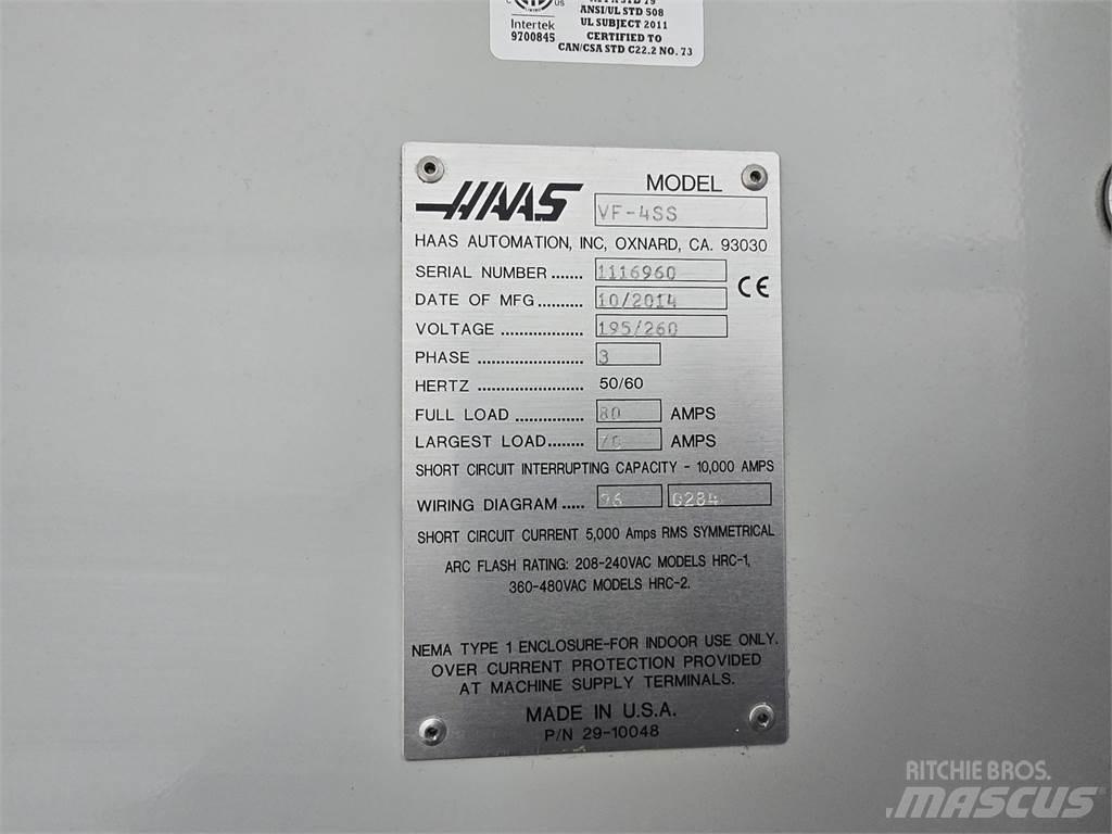 Haas VF-4SS 건설 장비 - 기타