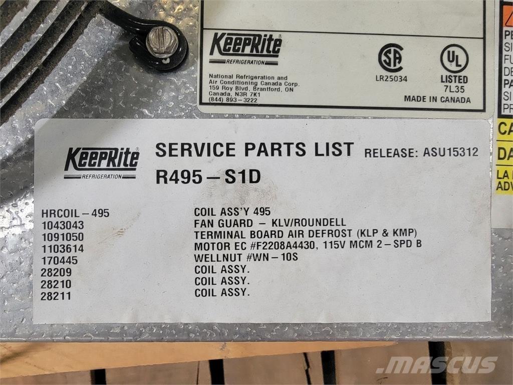  KEEPRITE R495-S1D 가열 및 해동 장비