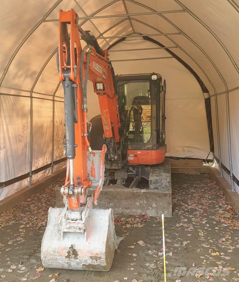Kubota U55-4  휠 굴삭기