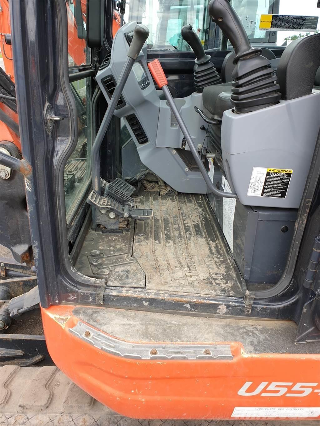 Kubota U55-4  휠 굴삭기
