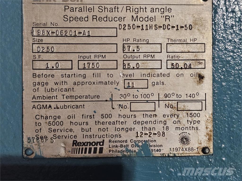 Link-Belt D250 건설 장비 - 기타