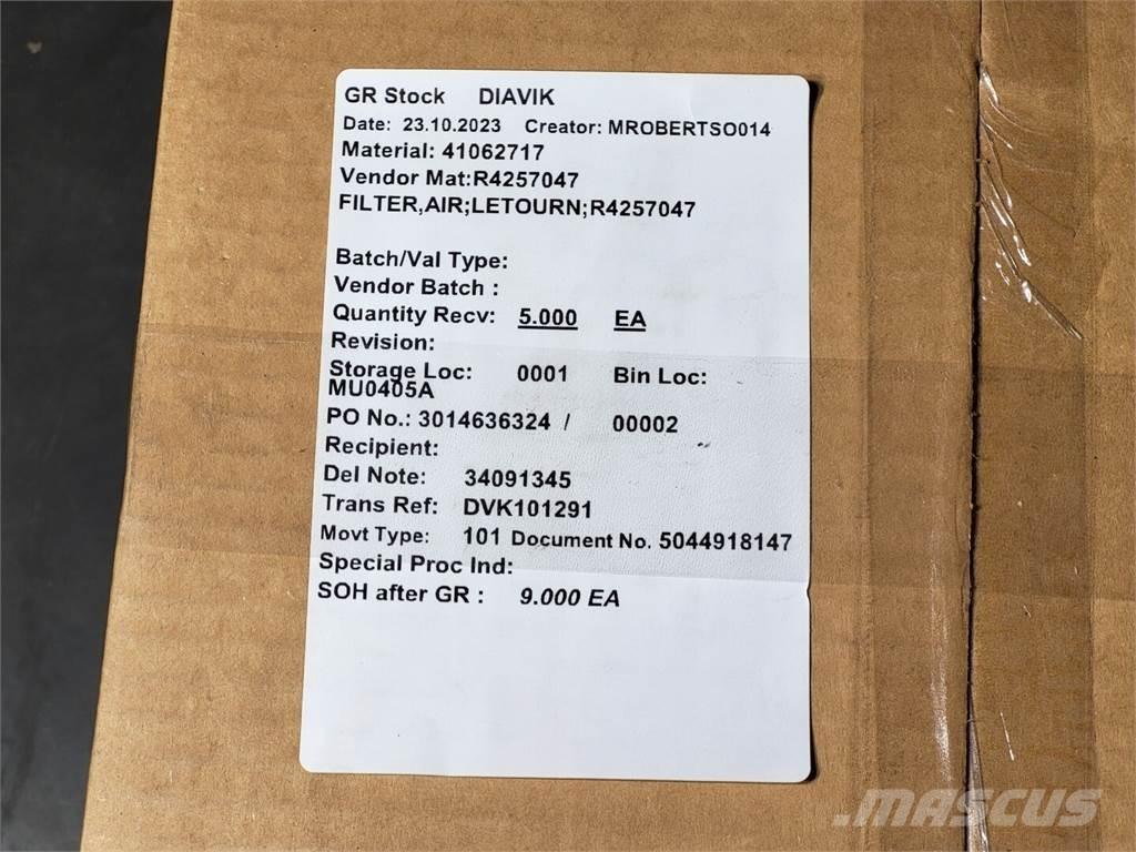 P&H R4257047 건설 장비 - 기타