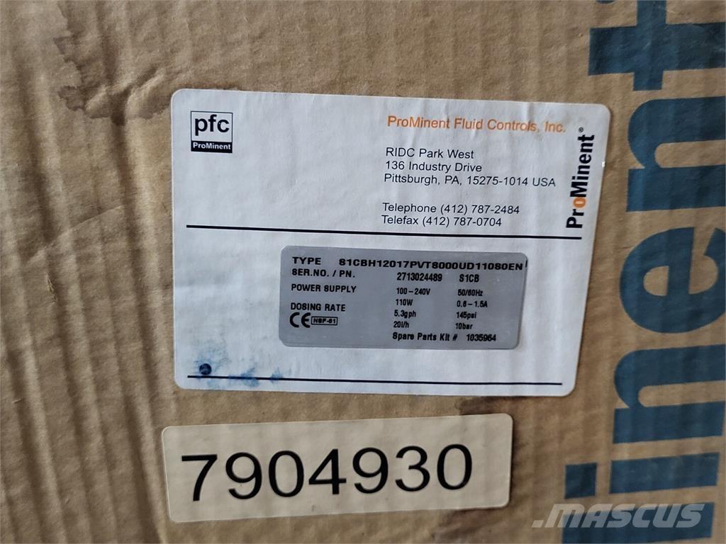  PROMINENT S1CB 폐기물 펌프