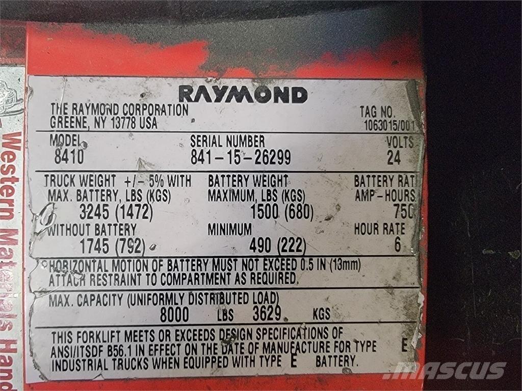 Raymond 8410 건설 장비 - 기타