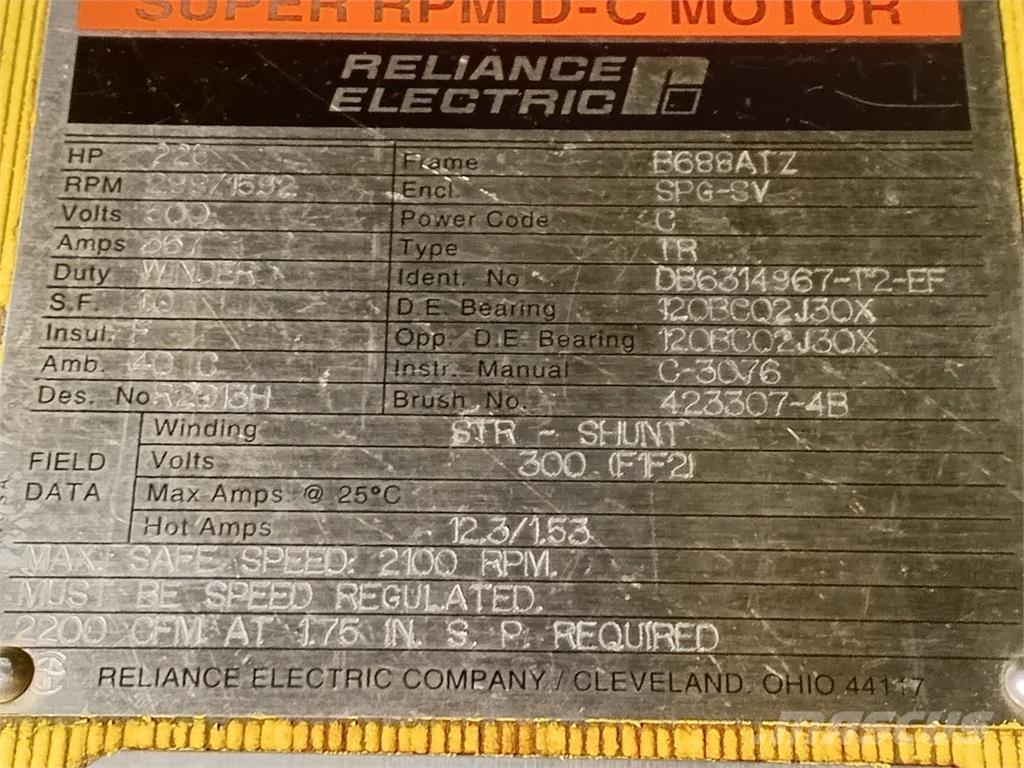  RELIANCE ELECTRIC 공업용 엔진