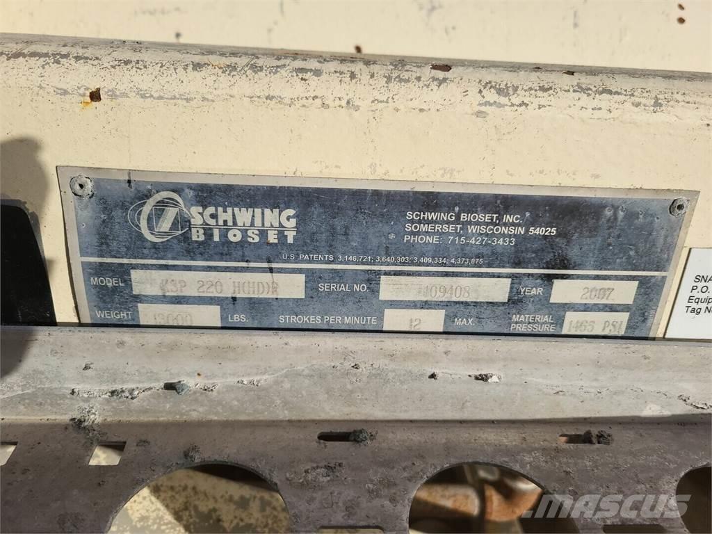 Schwing KSP 220 폐기물 펌프