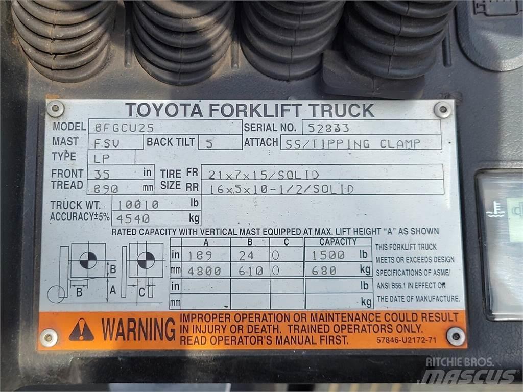 Toyota 8FGCU25 건설 장비 - 기타