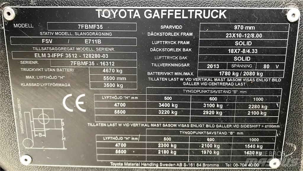 Toyota 7BMF35 그 외 지게차