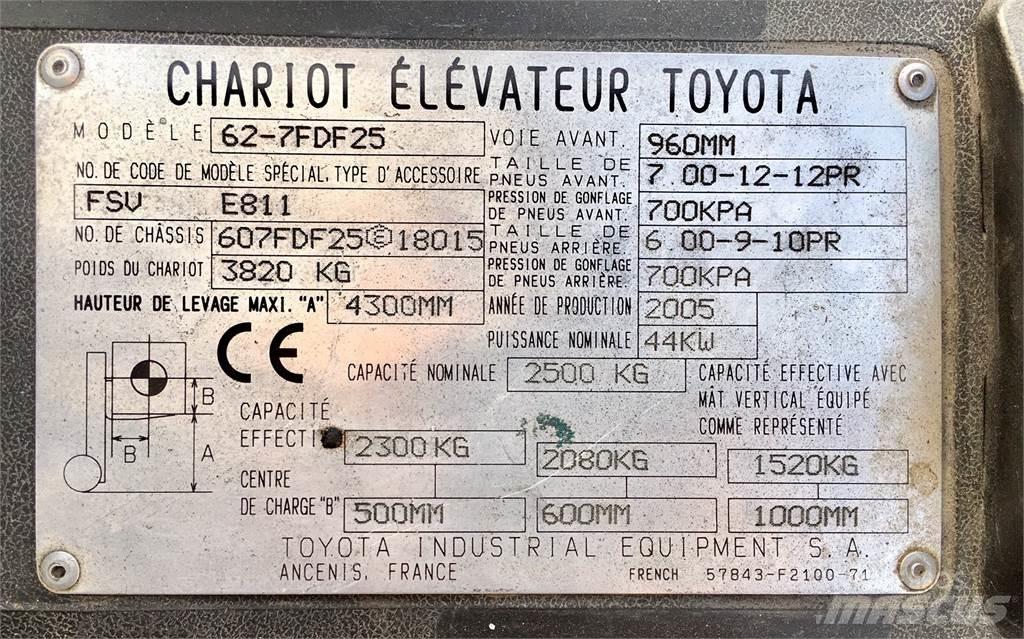 Toyota 7FD25 그 외 지게차