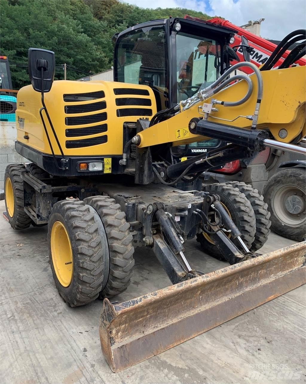 Yanmar B95W  휠 굴삭기