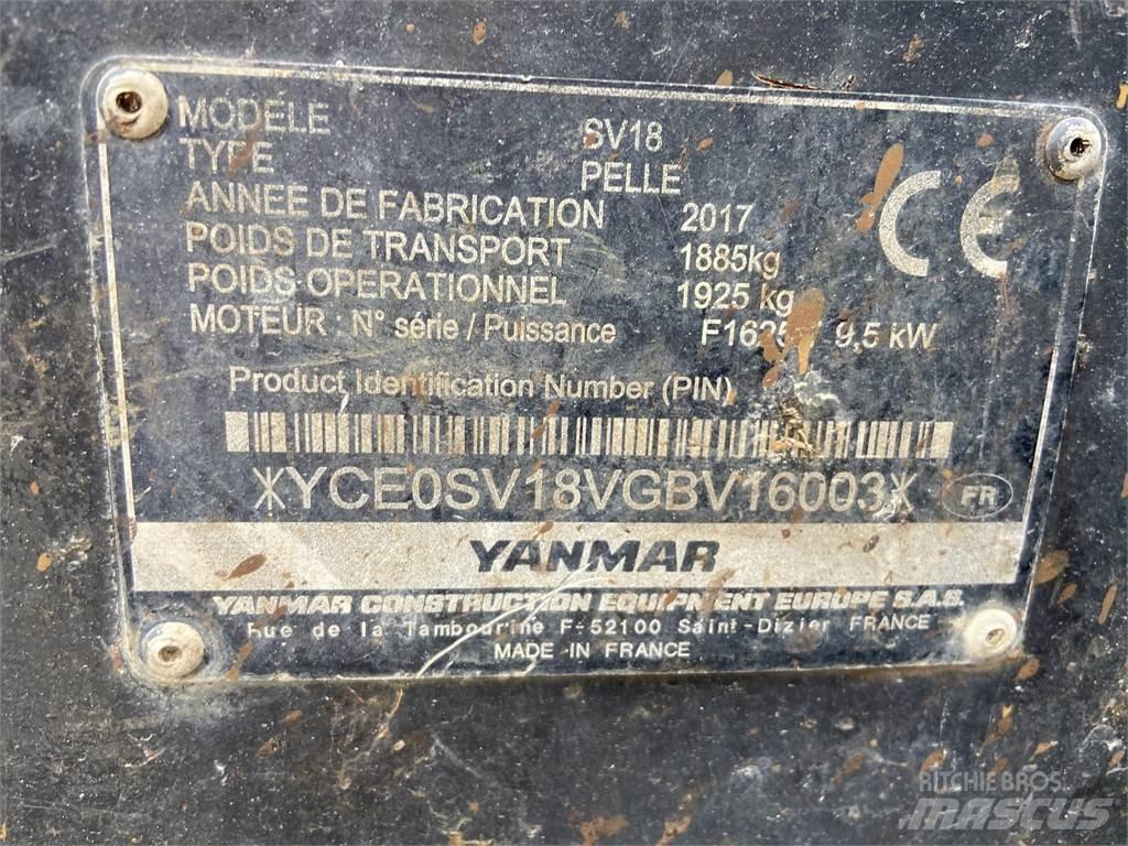 Yanmar SV18 소형 굴삭기 7톤 미만