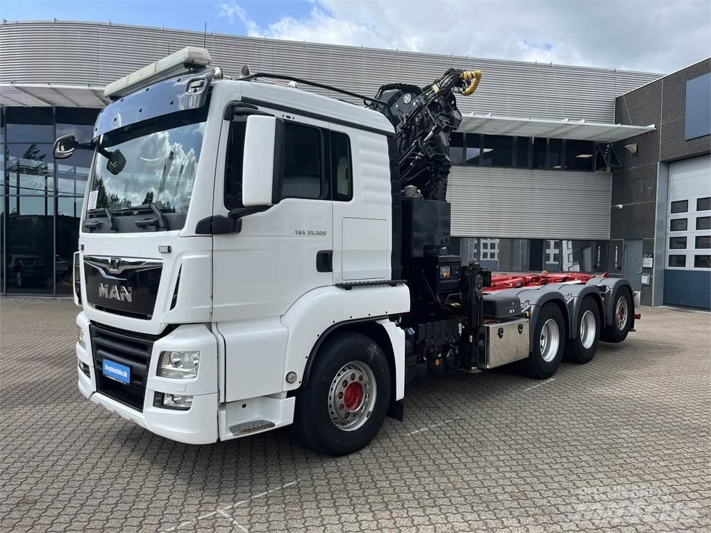 MAN TGS 35.500 8x4 케이블 리프트 탈착식 트럭