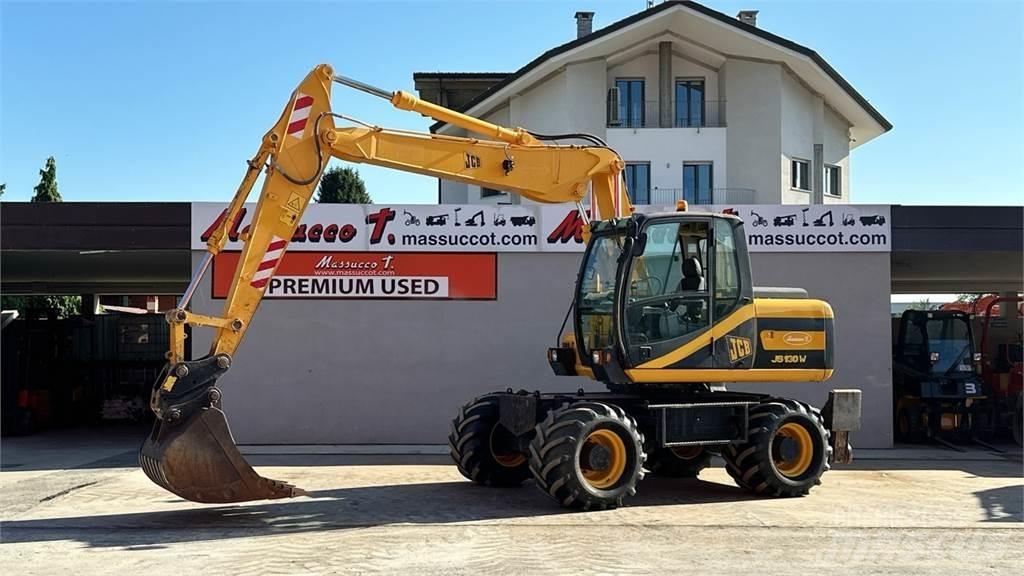 JCB JS130W 4x4  휠 굴삭기