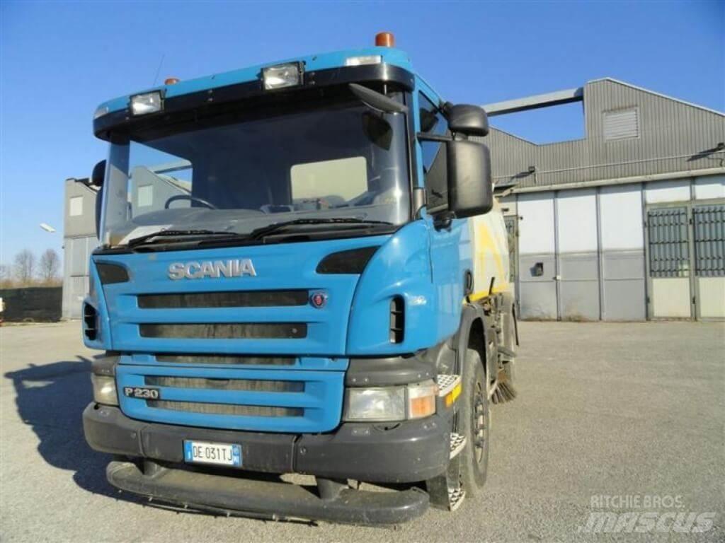 Scania P 230 Bucher 청소 트럭