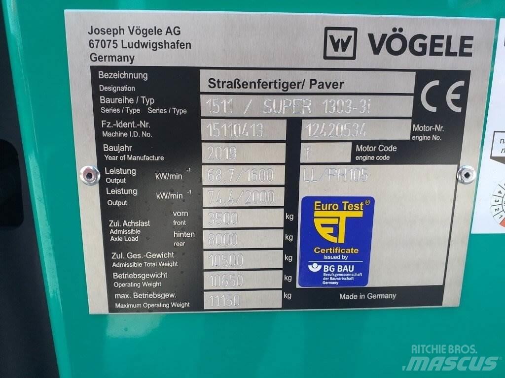 Vögele Super 1303-3i 아스팔트 포장장비