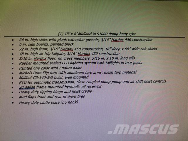 International HV 덤프 트럭