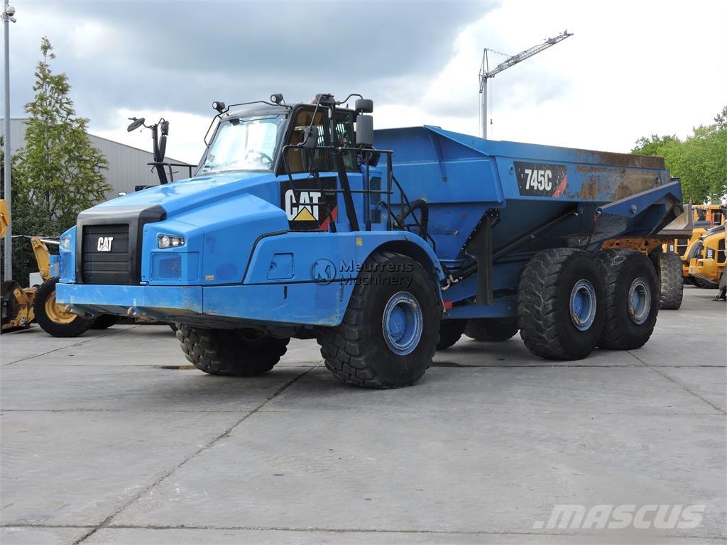 CAT 745C TAILGATE 연결식 홀러
