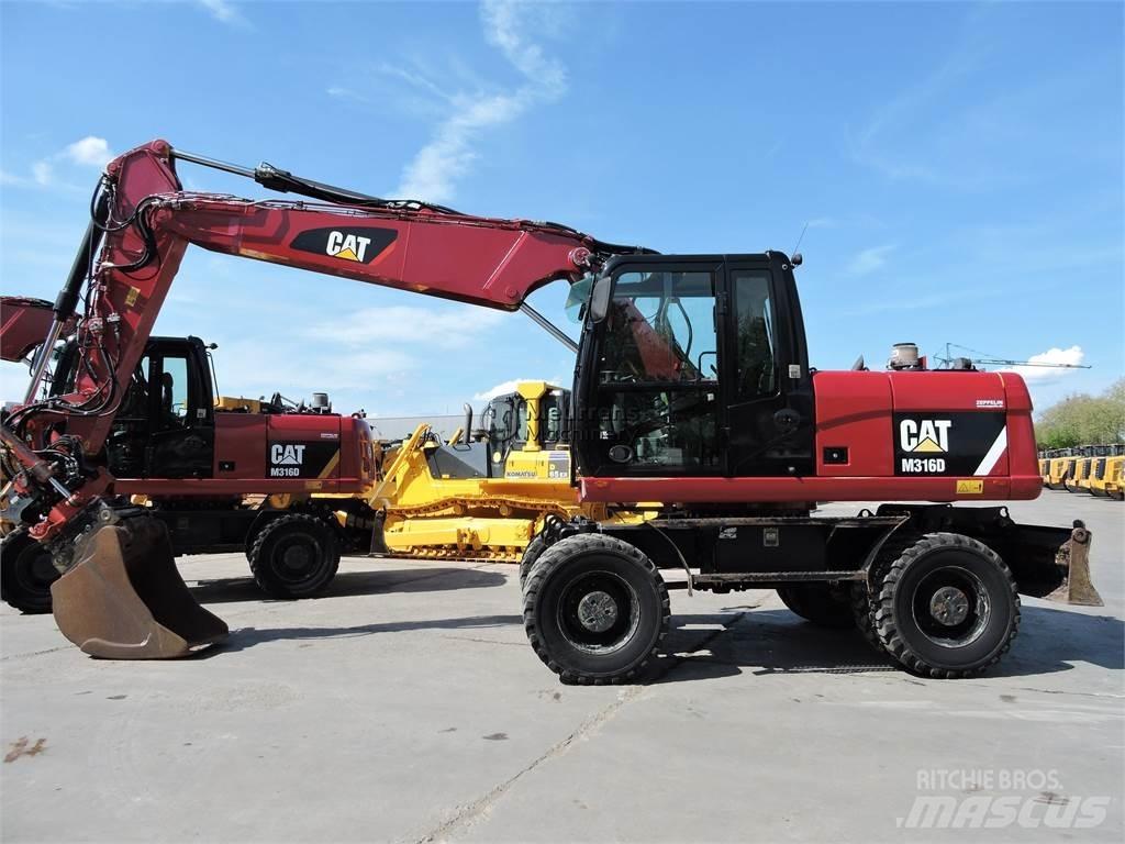 CAT M316D  휠 굴삭기