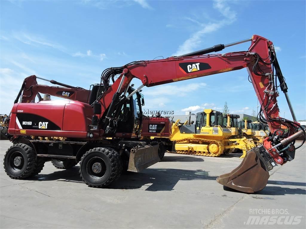 CAT M316D  휠 굴삭기