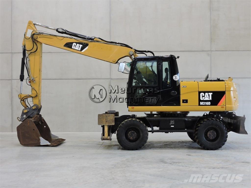 CAT M316D  휠 굴삭기