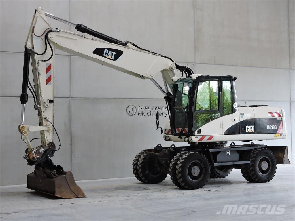 CAT M318D  휠 굴삭기
