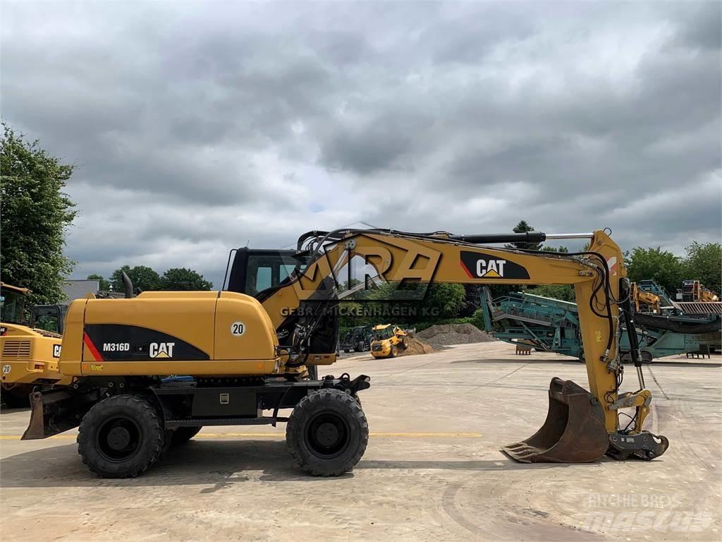 CAT M 316D  휠 굴삭기