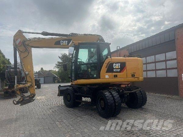 CAT M318F  휠 굴삭기