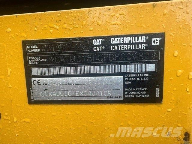 CAT M318F  휠 굴삭기