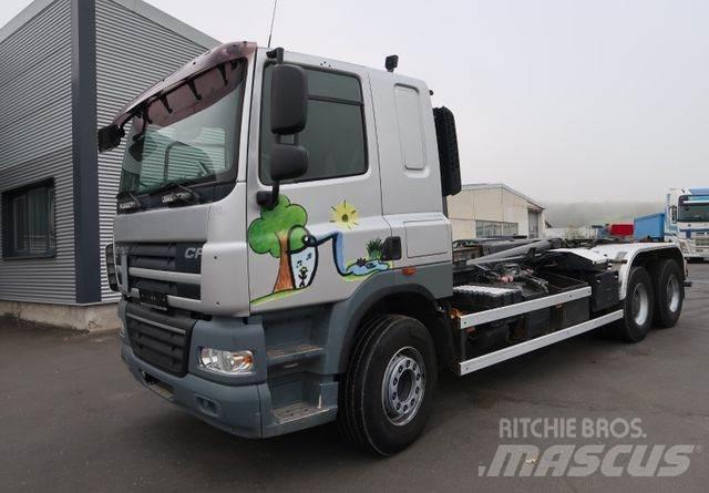 DAF CF 85.460 T 6x4 훅 리프트 트럭