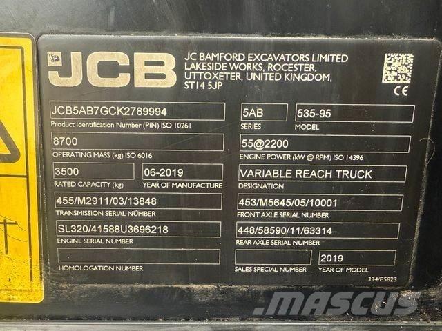 JCB 535-95 텔러 핸들러