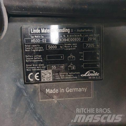 Linde H50D-02 디젤 지게차