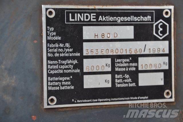 Linde H60D / Duplex 디젤 지게차