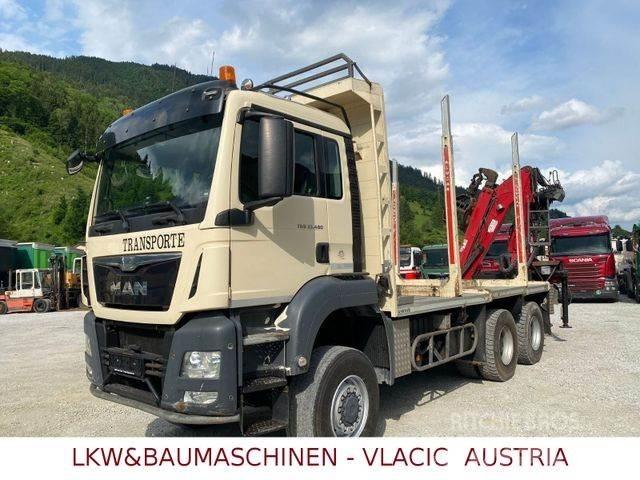 MAN TGS 33.480 6x6 목재 트럭