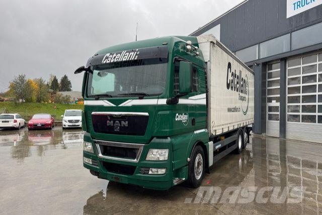 MAN TGX 26.480 6x2 커튼사이더 트럭