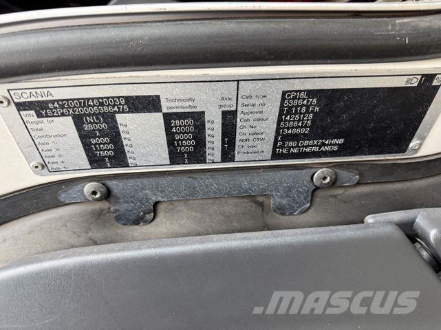 Scania P280 6X2*4 새시 운전실 트럭