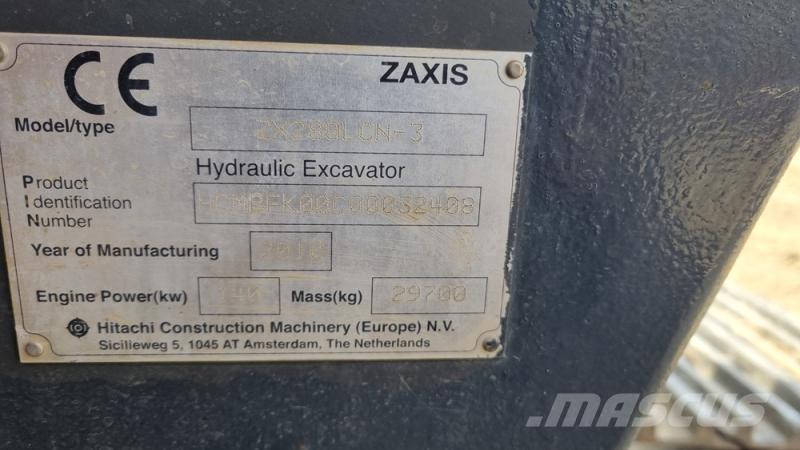 Hitachi ZX280 대형 굴삭기 29톤 이상