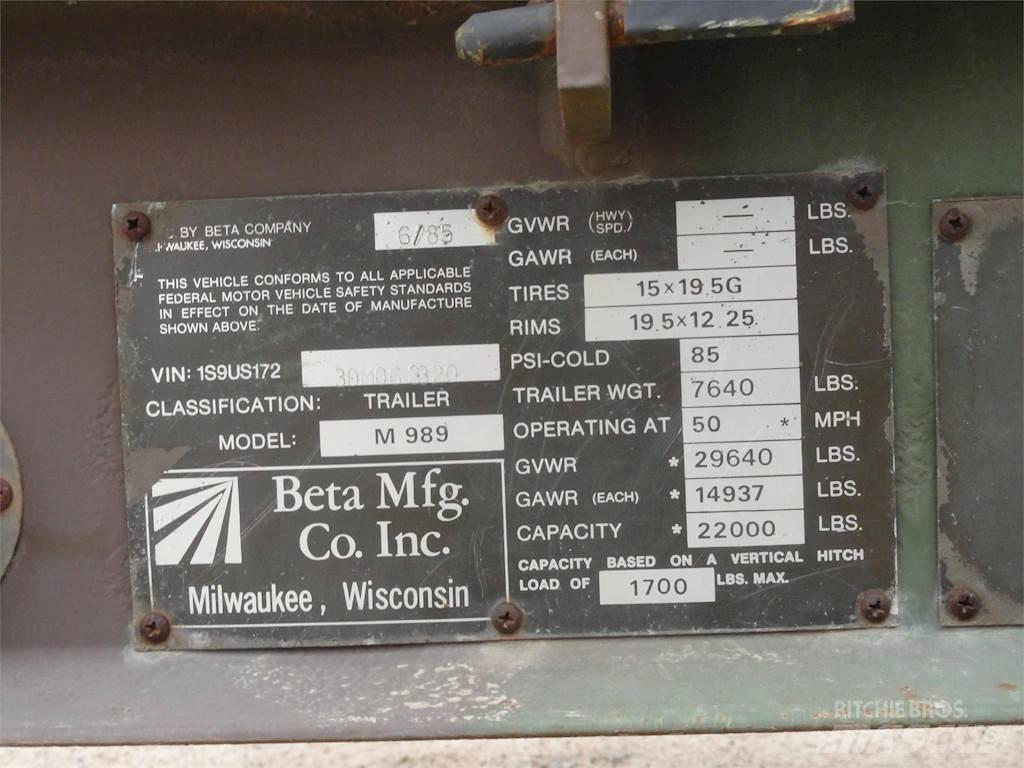 Beta M989 기타 트레일러