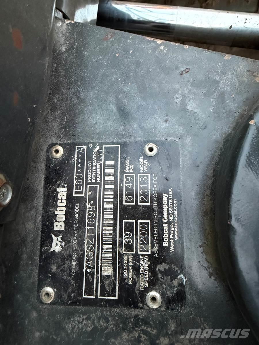 Bobcat E60 대형 굴삭기 29톤 이상