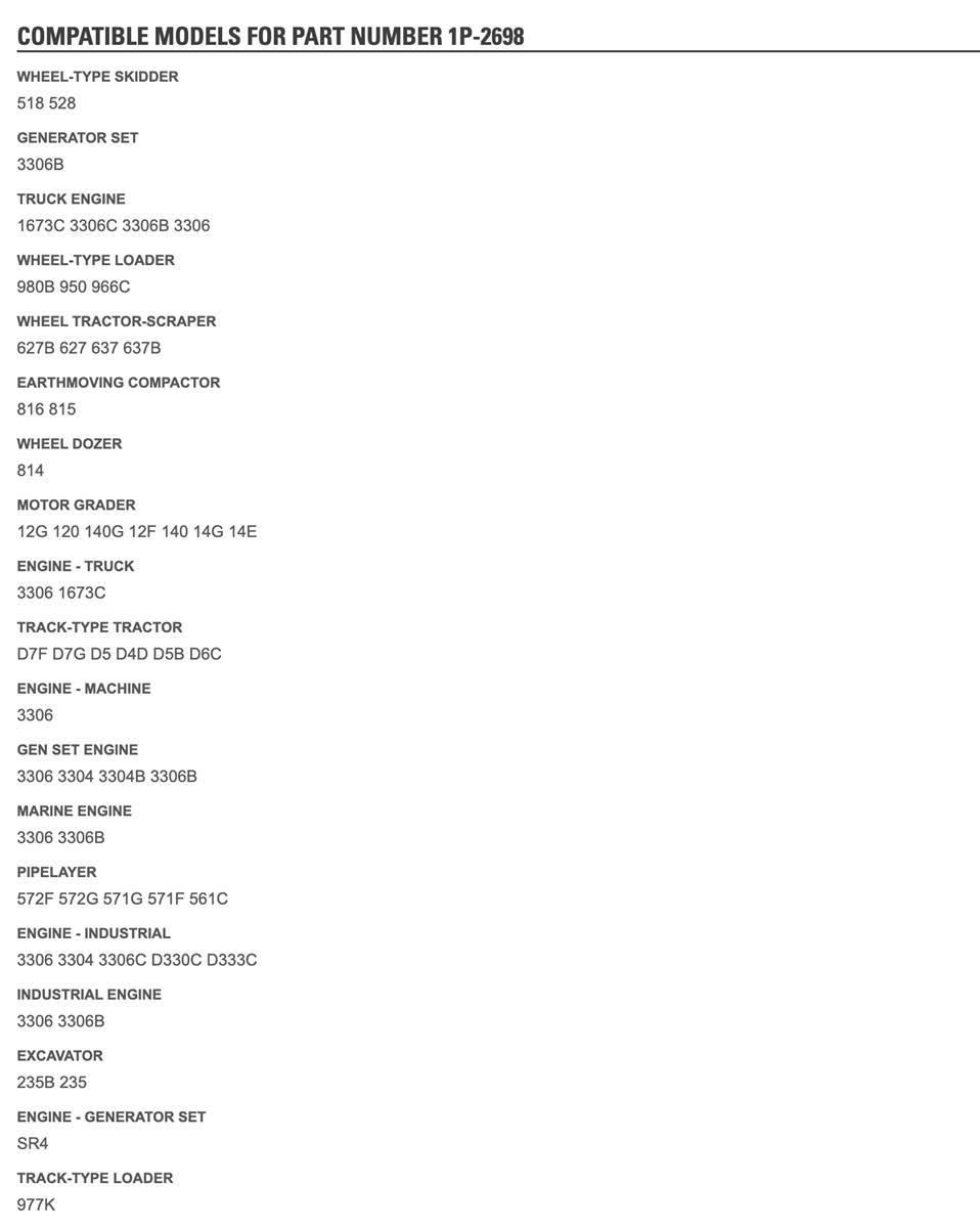 CAT 3306 운송 장비 - 기타