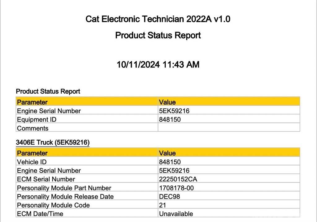 CAT 3406E 일렉트로닉스