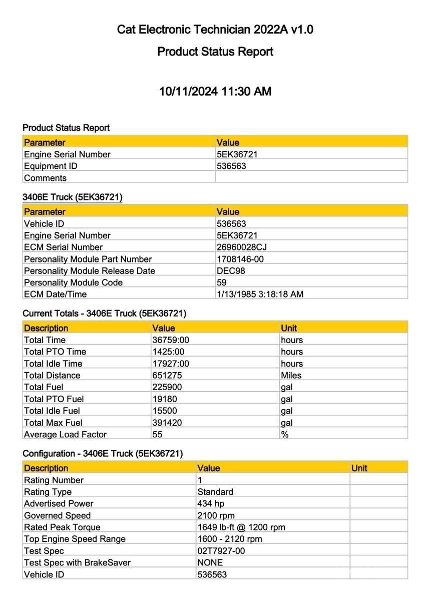 CAT 3406E 일렉트로닉스