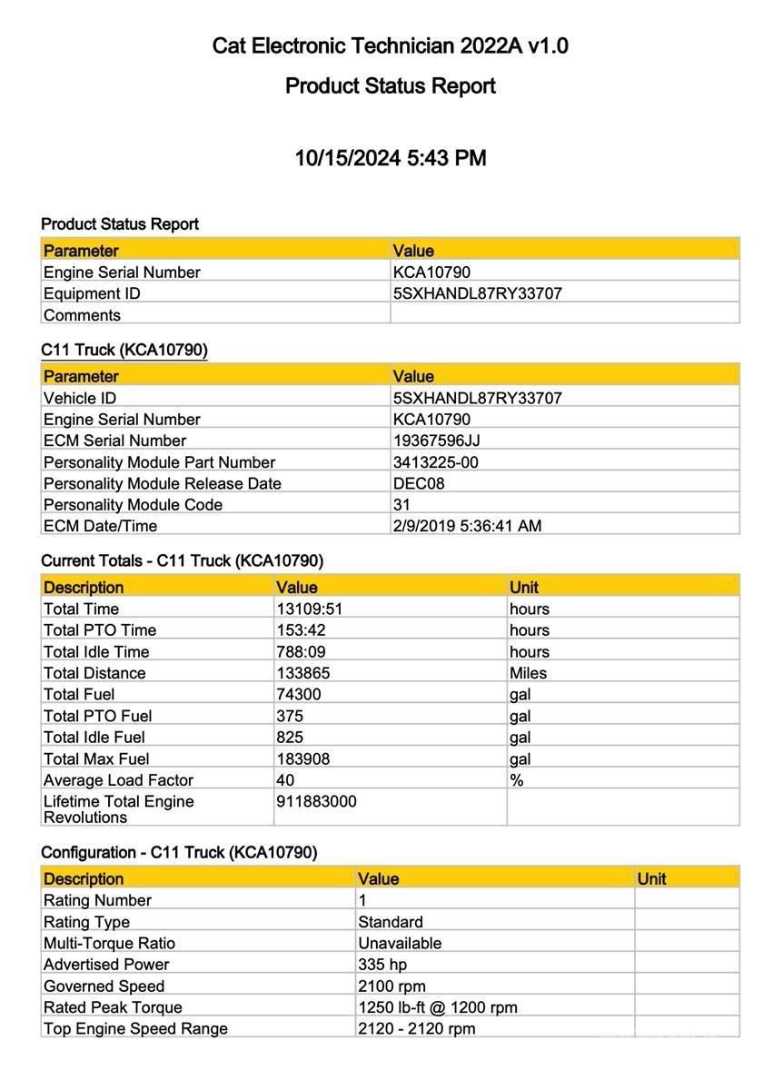 CAT C11 일렉트로닉스
