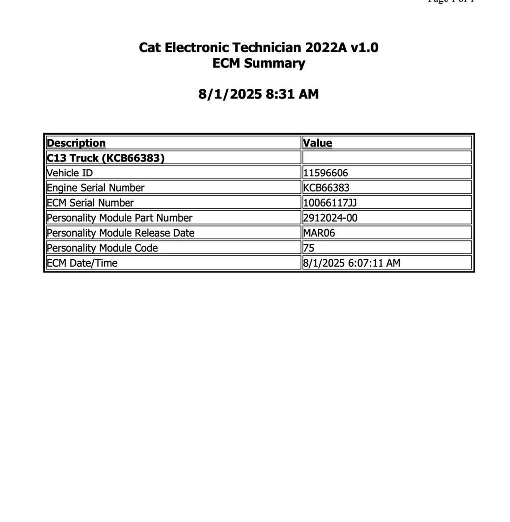 CAT C13 일렉트로닉스