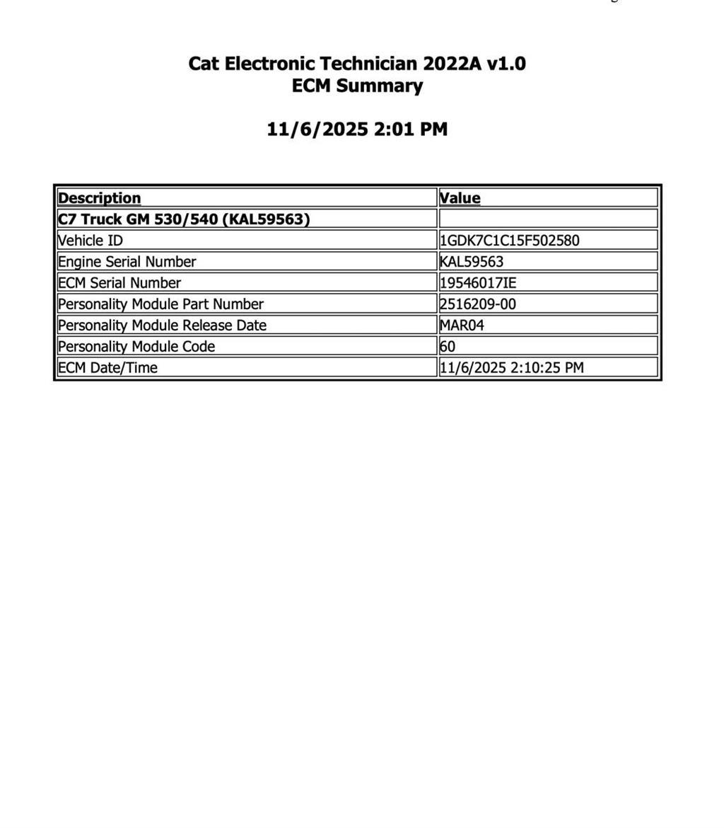 CAT C7 일렉트로닉스