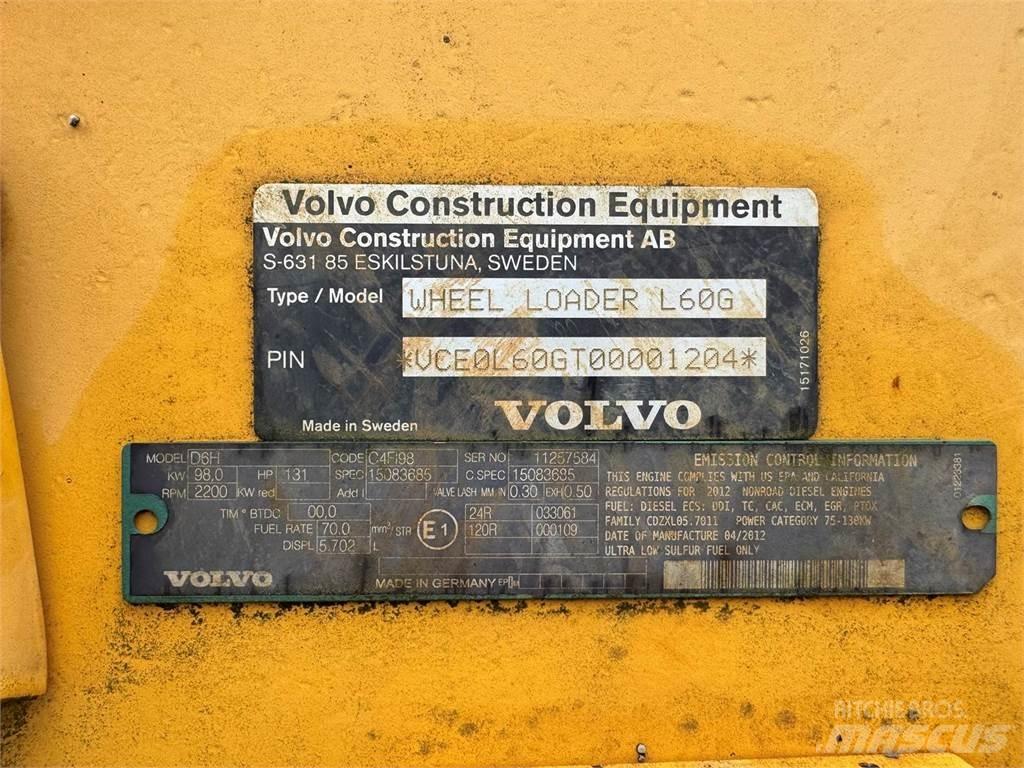 Volvo L60G  휠로우더