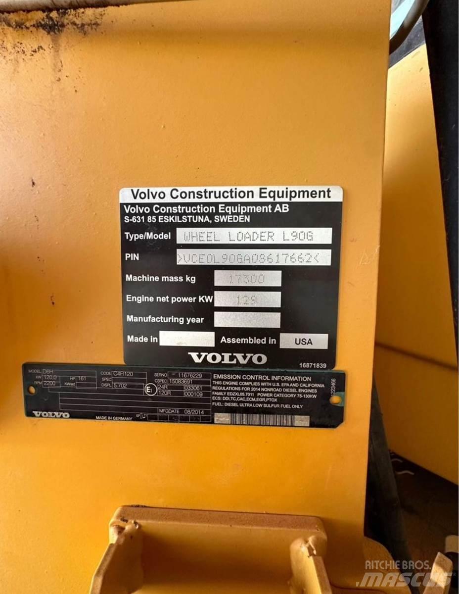 Volvo L90G  휠로우더