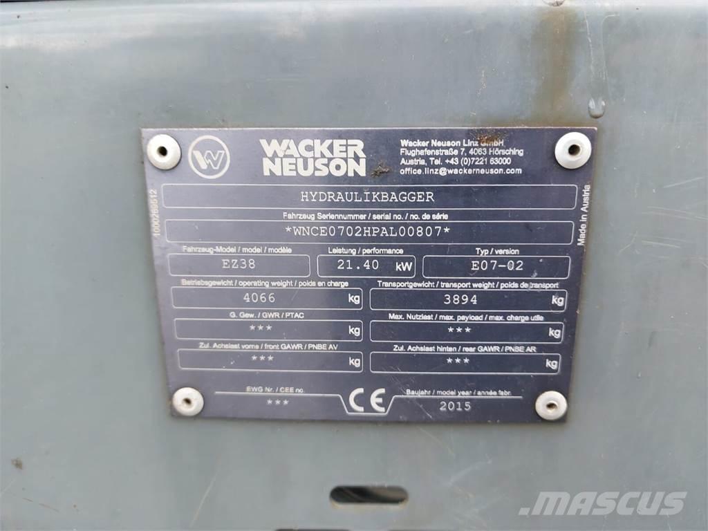 Wacker Neuson EZ38 대형 굴삭기 29톤 이상