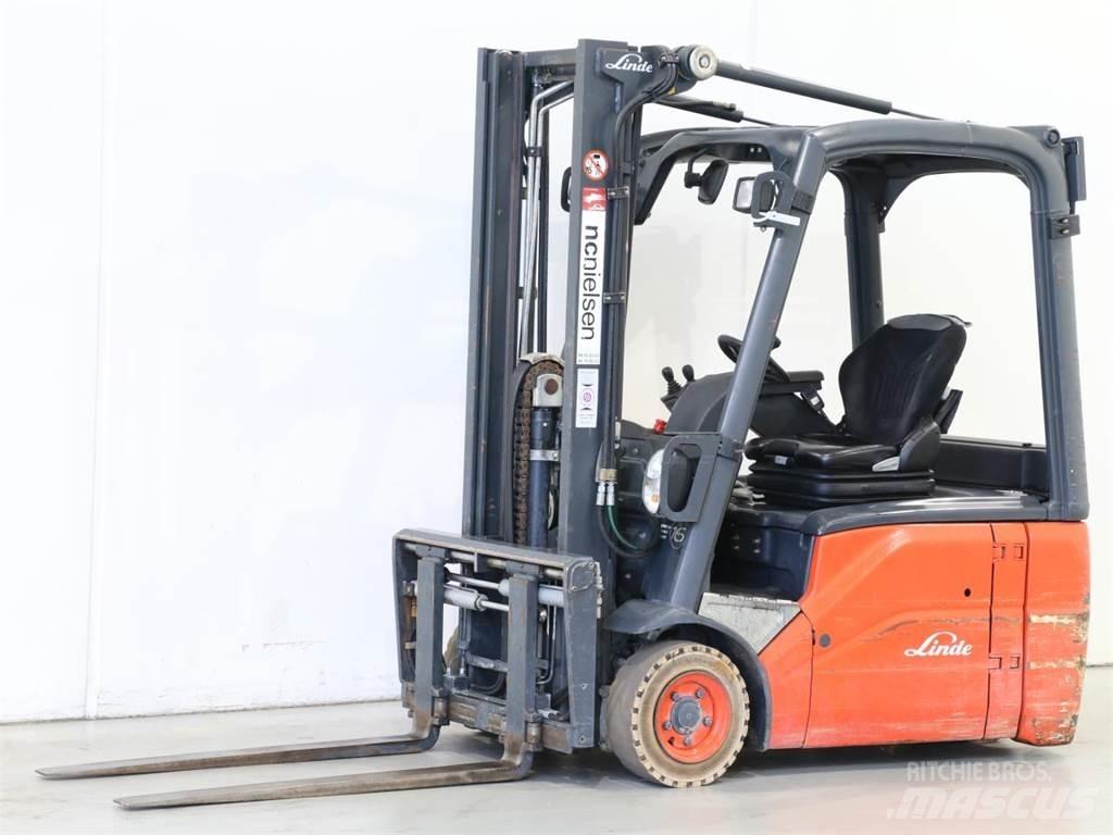 Linde E16/386-01 전동 지게차