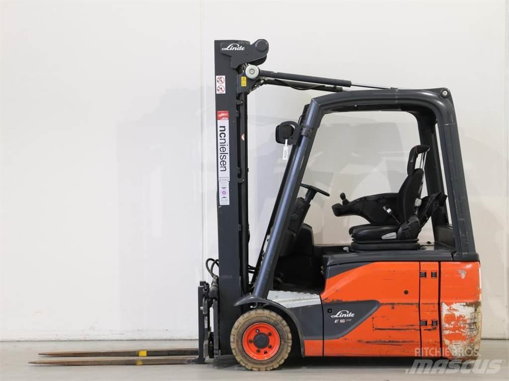 Linde E16/386-02 전동 지게차