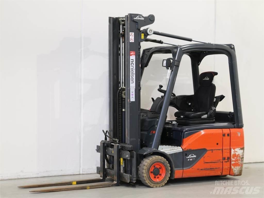 Linde E16/386-02 전동 지게차